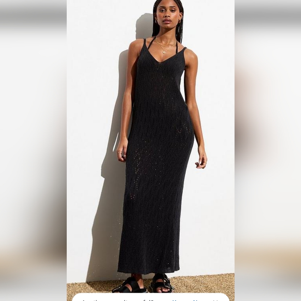 NWT- Hunter And Brown Black Knit Dress-Large